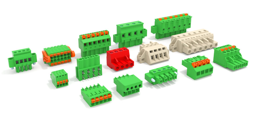 Push In Quick Terminal Block Screwless PCB Connector