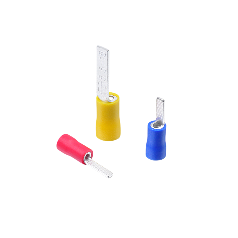 DBVE Series Easy Entry Pre-insulated Blade Terminal Red Copper Flat Cold Crimp Lug