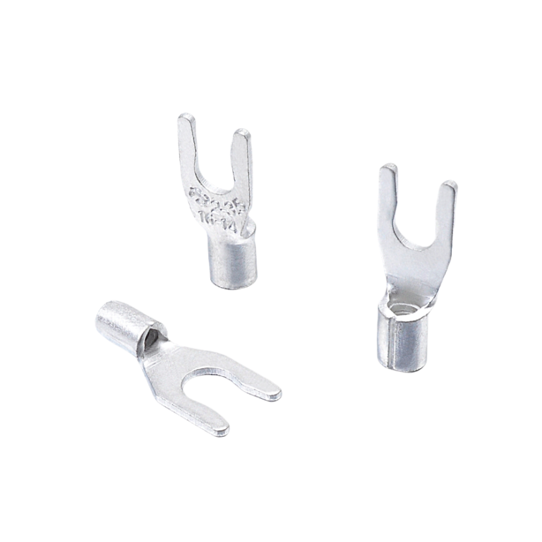LSNB Series Non Insulated Locking Spade Terminal | Bare Locking Fork Cold Crimp Lug