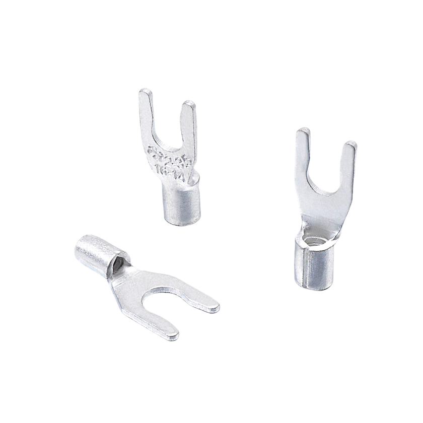LSNB Series Non Insulated Locking Spade Terminal | Bare Locking Fork Cold Crimp Lug