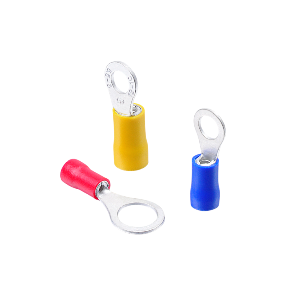 RD Pre-insulated Round Ring Terminal Tin-plated Copper Sleeve Cold Crimp Terminal