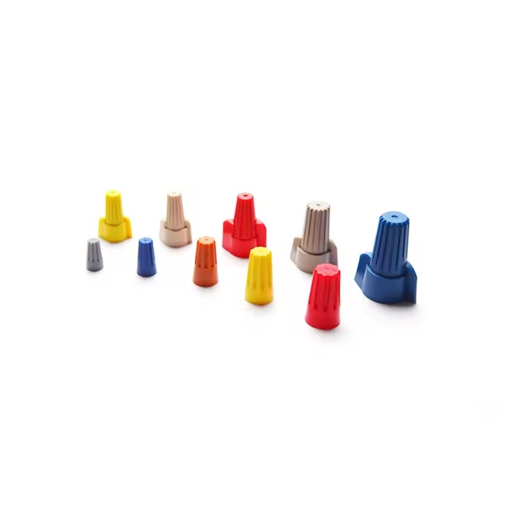 Spiral Screw On Wire Connector Tool-Free Insulated Twist Wire End Cap