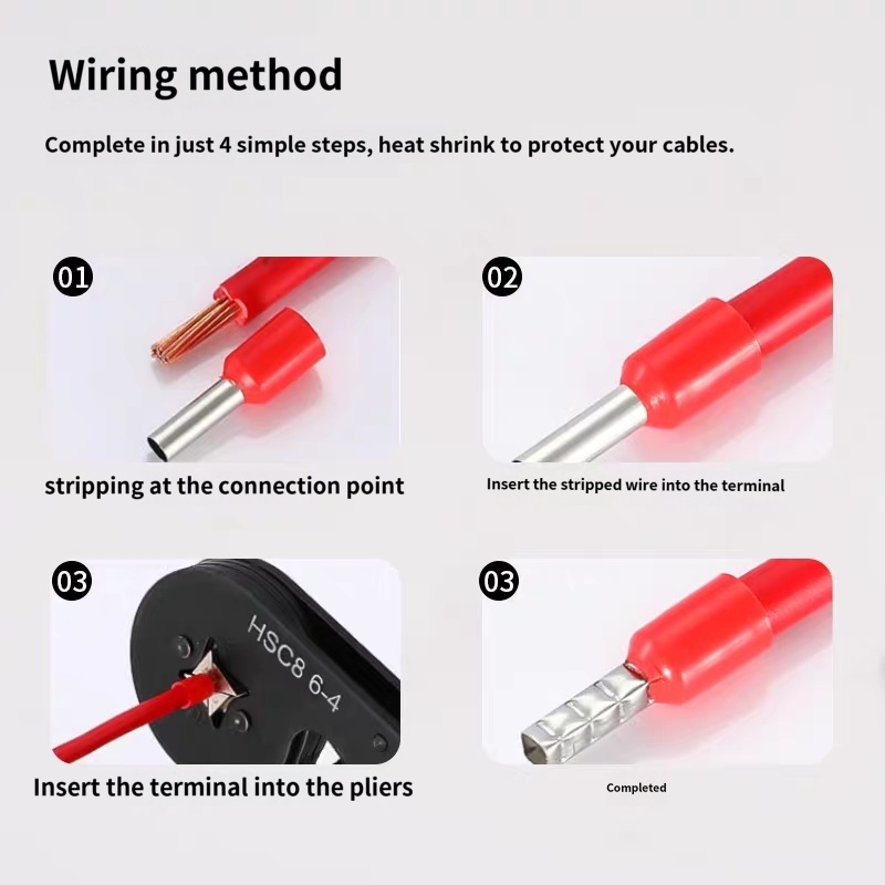 VE series insulated pin ferrule, copper tube wire end terminal