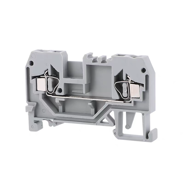 280-901 Grey 2 Wire Cage Clamp Terminal Block 2.5mm² for 35mm DIN Rail