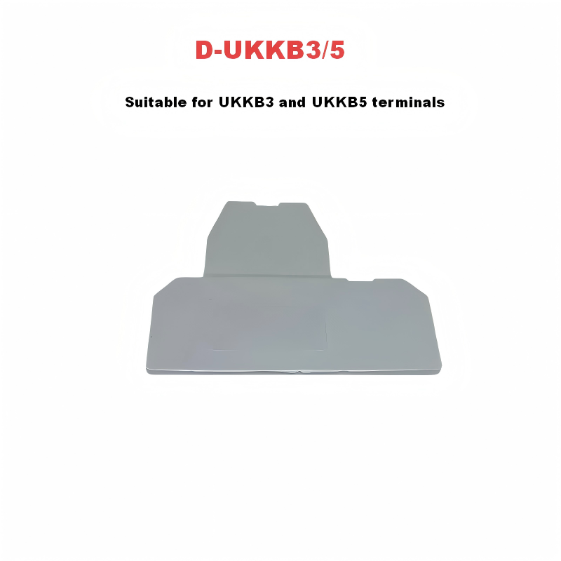 D-UK end cover, insulation baffle plate for UK series DIN rail terminal block