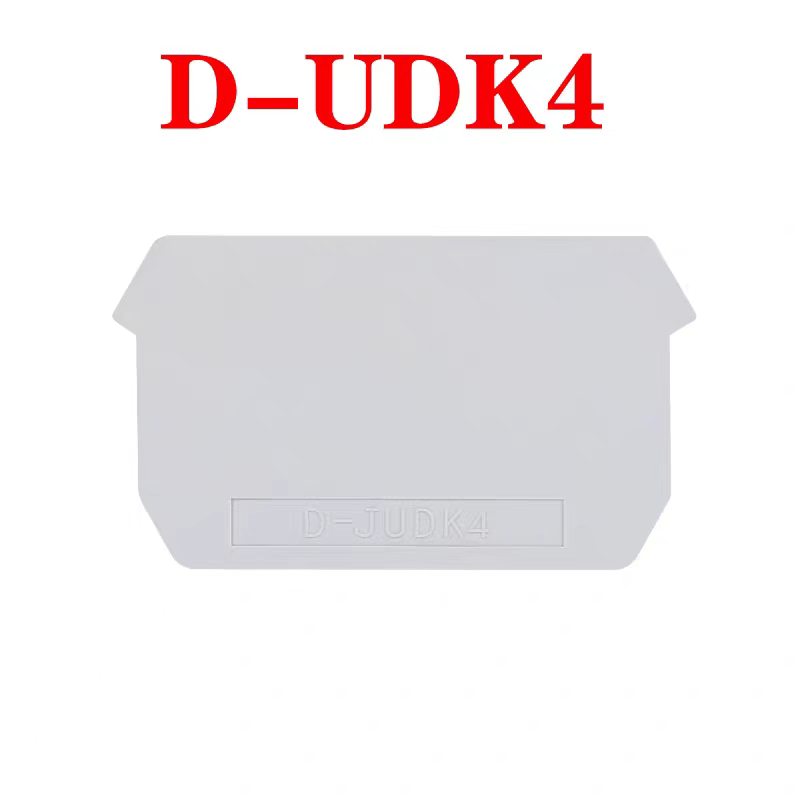 D-UK end cover, insulation baffle plate for UK series DIN rail terminal block